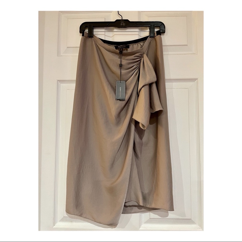 BCBG MaxAzria Stella MIDI Skirt in Cinder, small